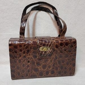 Elegant Brown Mid Century Film Star Creations Purse.